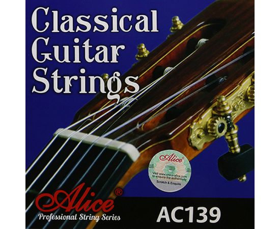 ALICE AC139-N Комплект струн для классической гитары, норм.натяжение, посеребренные