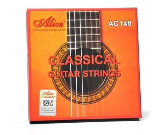 ALICE AC148-N Комплект струн для классической гитары, среднее натяжение, посеребренные