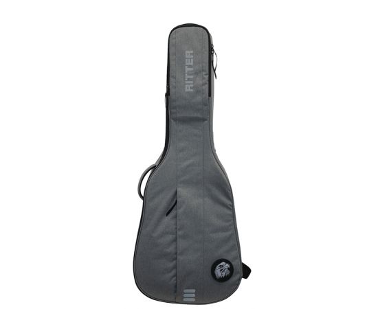 RITTER RGC3-D/EGR Чехол для акустической гитары серия Carouge, защитное уплотнение 23мм+23мм, цвет Elephant Grey