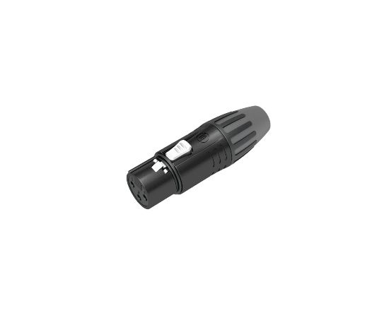 SEETRONIC SCMF3-BG кабельный разъем XLR 3-контакта "мама", чёрный, позолоченные контакты