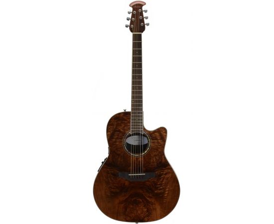 OVATION CS24P-NBM Celebrity Standard Plus Mid Cutaway Nutmeg Burled Maple  гитара (Китай)