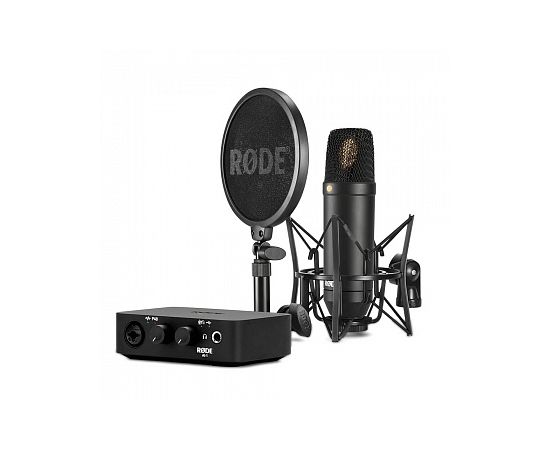 RODE NT1/AI1Kit студийный: конденсаторный микрофон NT1, AI-1 USB-интерфейс, антивибрационное креплен