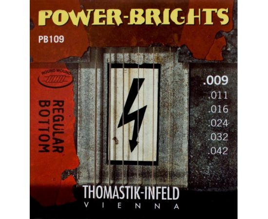 THOMASTIK PB109 Power-Brights Regular Bottom Комплект струн для электрогитары, 9-42