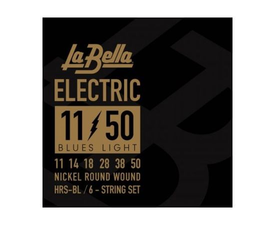 LA BELLA HRS-BL Hard Rockin Steel Комплект струн для электро-гитары.