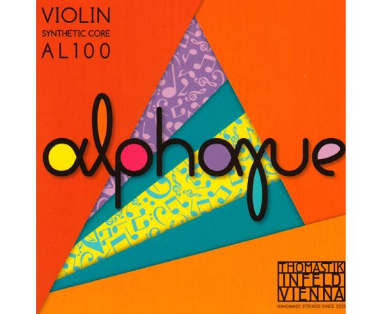 THOMASTIK AL100 Alphayue Комплект струн для скрипки размером 4/4, среднее натяжение.