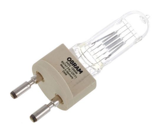 OSRAM 64747 CP-71 Лампа галогенная театральная 230 В/1000 Вт, 3200 К, 26000 lm, цоколь G22