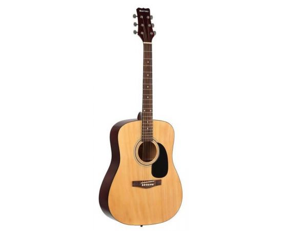 MARTINEZ FAW701 Акустическая гитара "вестерн", Верхняя дека: ель,Нижняя дека и обечайка: Агатис, Цвет: Натуральный