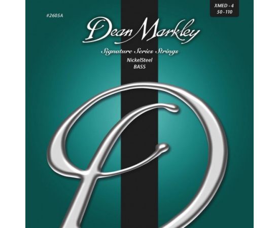 DEAN MARKLEY DM2605A Signature Nickel Steel Комплект струн для бас-гитары, никелированные, 50-110