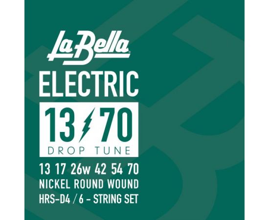 ​LA BELLA HRS-D4 Hard Rockin Steel Drop Six