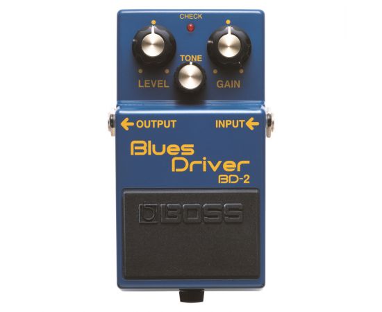 BOSS BD-2 эффект гитарный Blues Driver. Регуляторы Gain, Level иTone.
