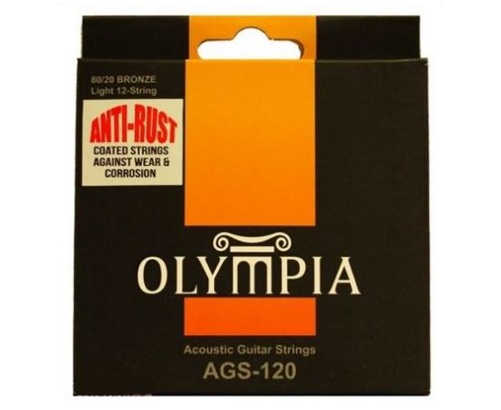 OLYMPIA AGS 120 Струны для акустической 12ти струнной гитары, 80/20 Bronze, 10-47