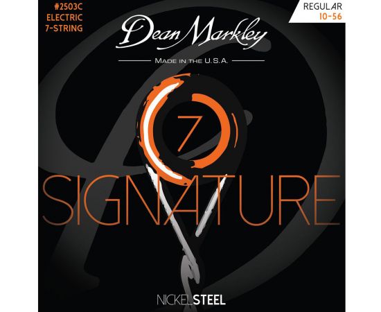 DEAN MARKLEY DM2503C Signature Regular Комплект струн для 7-струнной электрогитары, никелированные, 10-56