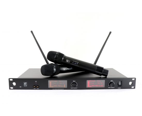 RFIntell QL5R/QL1-B радиосистема с 2-мя ручными микрофонами QL1, True diversity приёмник, 1U