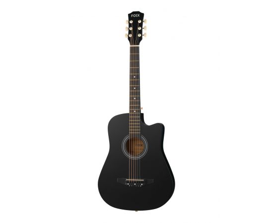 FOIX 38C-M-BK Акустическая гитара, с вырезом, черная,