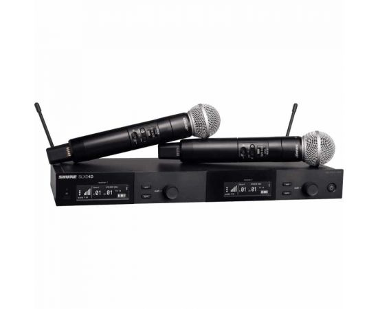 SHURE SLXD24DE/SM58 H56 радиосистема цифровая двухканальная с ручным микрофоном SM58,