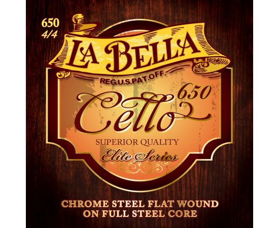LA BELLA 650 Комплект струн для виолончели. Струна ЛЯ - стальной керн,