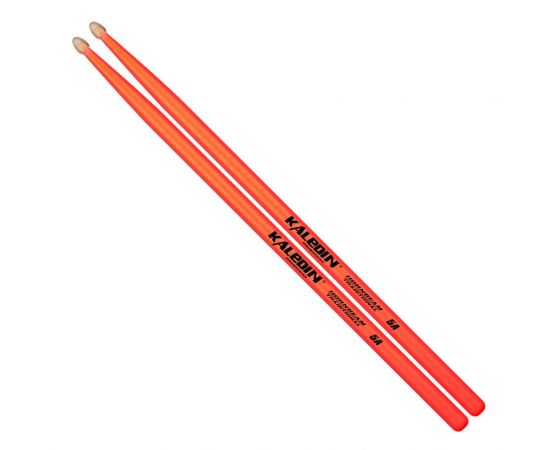 KALEDIN Drumsticks 7KLHBOR5A 5A Барабанные палочки, граб, флуоресцентные оранжевые