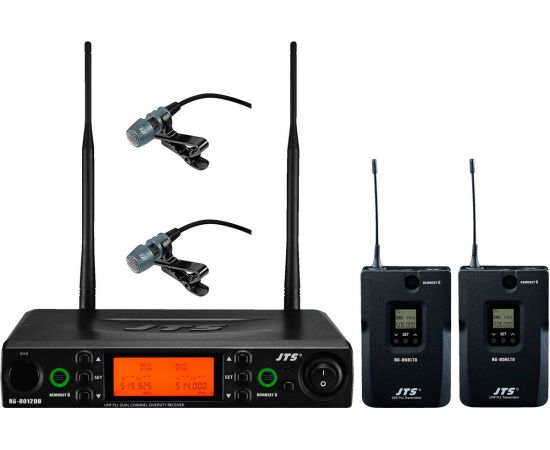 JTS RU-8012DB/RU-850LTB+CM-501 Радиосистема UHF двухканальная с поясными передатчиками и петличными