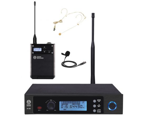 DDM SOUND M-60 Радиосистема UHF 1 головной микрофон
