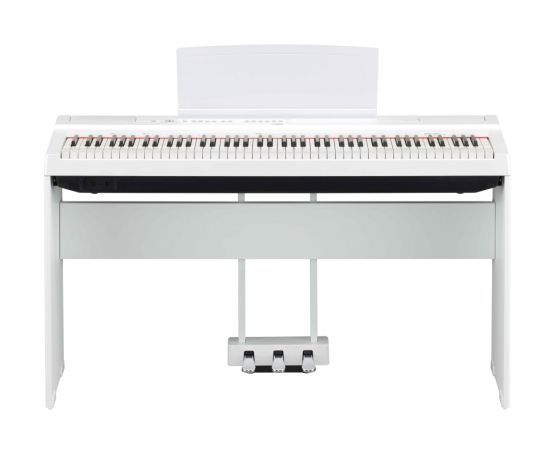 YAMAHA P-125aWH Цифровое пианино, со стойкой и педалью, белое (3 коробки)