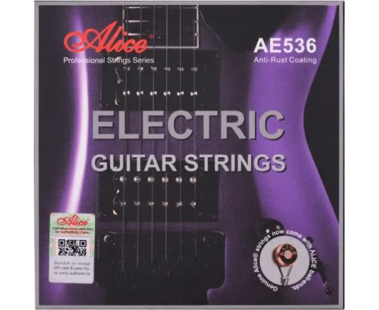 ALICE AE536-L Комплект струн для электрогитары, сплав железа, Light, 10-46