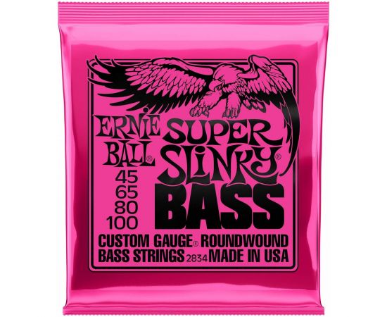 ERNIE BALL 2834 Nickel 45-100 Wound Slinky Super Струны для бас-гитары