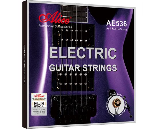 ALICE AE536-SL Комплект струн для электрогитары, сплав железа, Super Light, 9-42