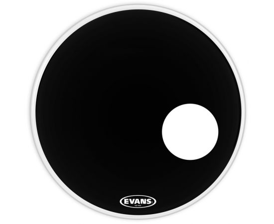 EVANS BD22RONX Пластик для бас барабана 22" резонансный с черным покрытием BD22RONX