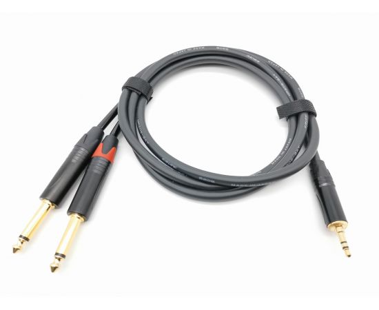 ZZcable E35-3,5-2J-0100-0 Кабель аудио 3.5-2х6.3мм, 1м