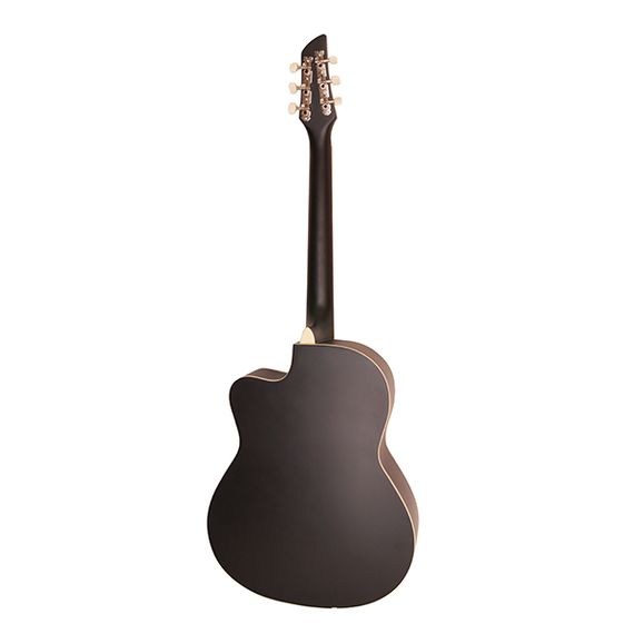 CARAYA C931-BK Акустическая гитара, с вырезом,Размер: 39". Форма корпуса: с вырезом. Мензура: 648мм. Верхняя дека: ламинат красного дерева. Задняя дека и обечайка: липа. Накладка грифа: клен. 22 лада, латунь. Колковая механика: на планке. Защитная накладк