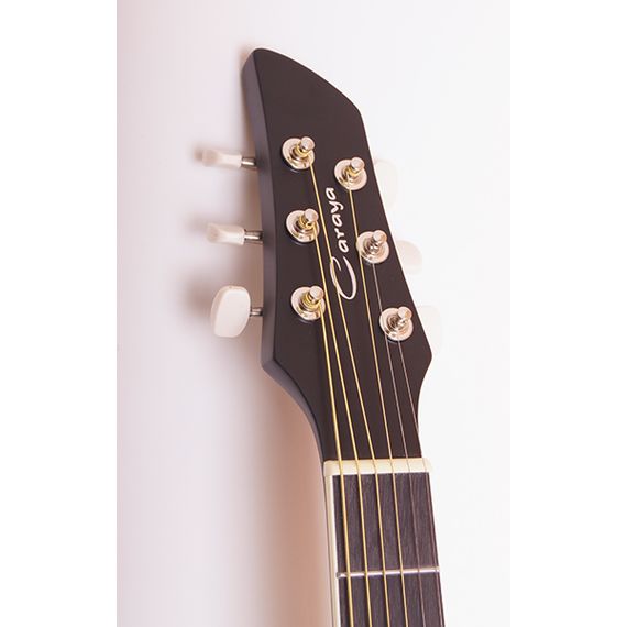 CARAYA C931-BK Акустическая гитара, с вырезом,Размер: 39". Форма корпуса: с вырезом. Мензура: 648мм. Верхняя дека: ламинат красного дерева. Задняя дека и обечайка: липа. Накладка грифа: клен. 22 лада, латунь. Колковая механика: на планке. Защитная накладк
