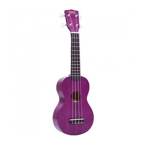MAHALO MK1PTPP Укулеле сопрано с чехлом, струны Aquila, цвет Transparent Purple, серия Kahiko Plus