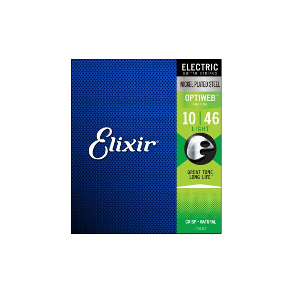 ELIXIR 19057 OPTIWEB Комплект струн для 7-струнной электрогитары, никелированная сталь, Light 10-56