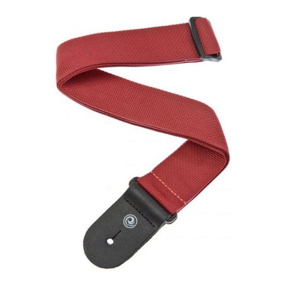 PLANET WAVES PWS101 Ремень для гитары полипропилен красный концы кожа