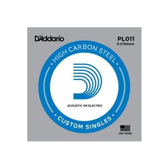 D'ADDARIO PL011 СТРУНА для Гитары Акустик/Электрик Brass-Plated Steel