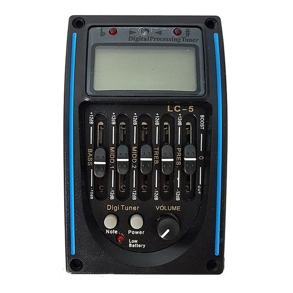BAGGZ LC-5 Эквалайзер 5-ти полосный для акустических гитар, с тюнером