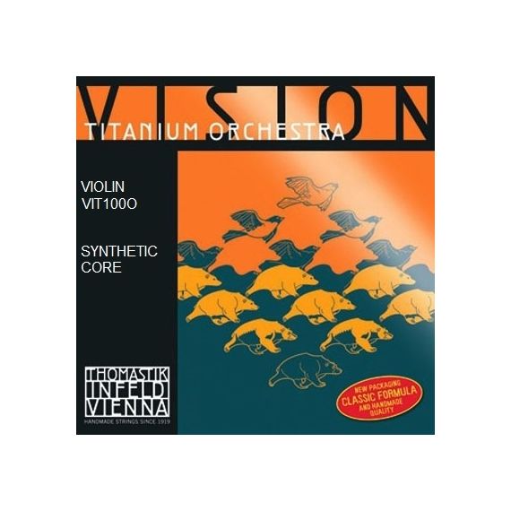 THOMASTIK VIT100o Vision Titanium Orchestra Комплект струн для скрипки, среднее натяжение