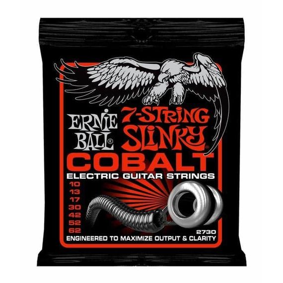 ERNIE BALL 2730 струны для 7стр. эл.гитары Cobalt Electric Skinny Top Heavy Bottom Slinky 7 (10-13-1