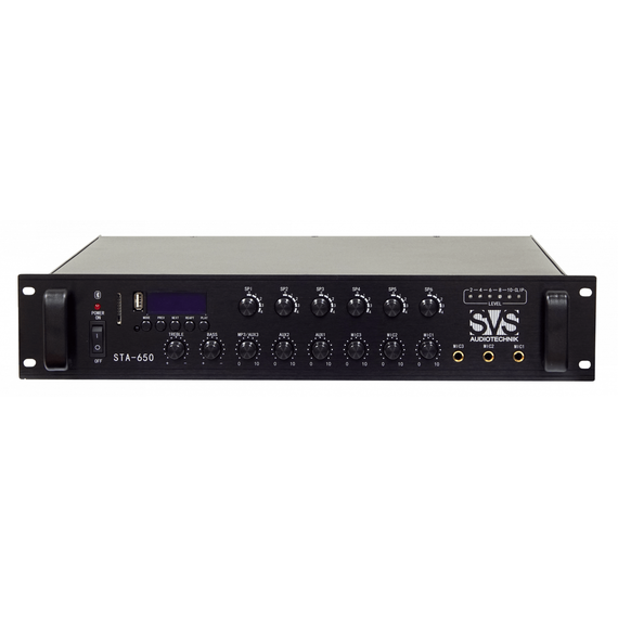 SVS Audiotechnik STA-650 Микшер-усилитель на 6 зон, мощностью 650 Вт. 70/100 В, возможность низкоомн