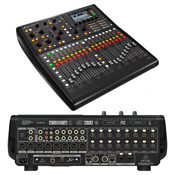 BEHRINGER X32 PRODUCER цифровой микшер, 32 вх+8 возвратов, 17 фейдеров, 22 аналоговых вх/14 вых, 8FX