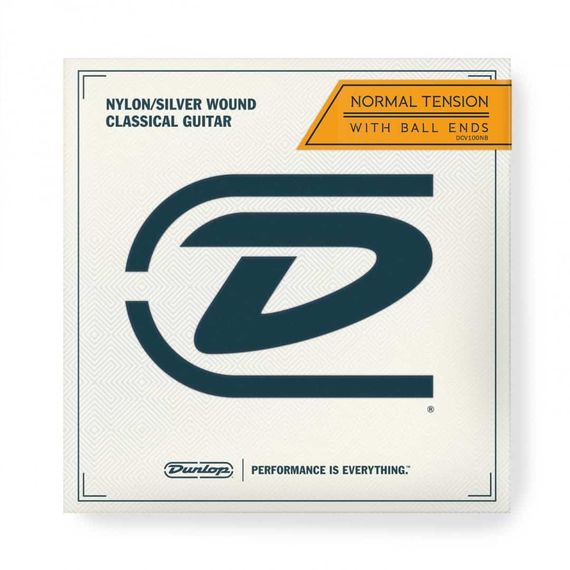 DUNLOP DCV100NB Performance Series Комплект струн для классической гитары, посребр.медь, шарики