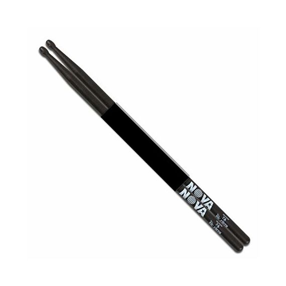 VIC FIRTH N7AB NOVA барабанные палочки 7A с деревянным наконечником, цвет - черный, материал - орех,