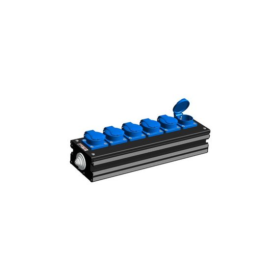 Partner-LM PC-6 Eco Schuko Power Connector Коробка коммутационная, 6 розеток PCE Schuko 16A, проходн