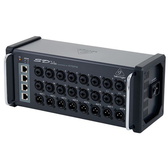 BEHRINGER SD16 стейдж-бокс, 16 мик/лин входов, 8 лин выходов XLR, 2 x AES50, 4 x ULTRANET, USB