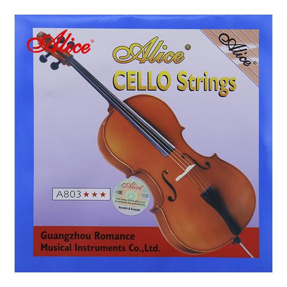 ALICE A803 1/4 Струны для виолончели 1/4, обмотка из никеля с серебряным покрытием