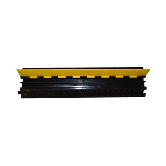 Cable Hose Protector C2P5B-1000 Защитный порог для кабеля, 2 канала (32x32мм), длина: - 1000 мм, ширина - 250 мм, высота - 50 мм, вес - 6.5 кг, максимальная нагрузка - 40 тонн.
