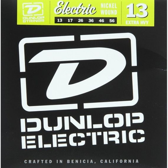 DUNLOP DEN1356 Комплект струн для электрогитары, никелированные, Extra Heavy, 13-56