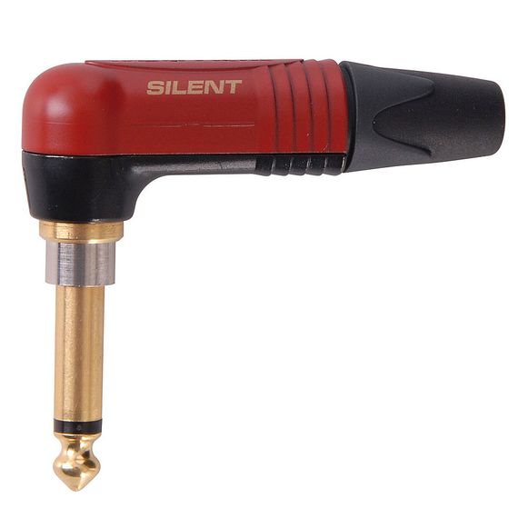 NEUTRIK NP2RX-AU-SILENT Кабельный разъем 1/4" Jack 6.35 мм, угловой, профессиональный, "Гитарный", 2-х контактный (моно) , бесшумное подключение под нагрузкой для обеспечения "безщелчкового" эффекта (переключатель произведен по технологии REED), более 10