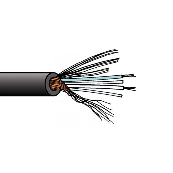 DRAKA XLR PRO FLEX 2x0.34mm2 BK аналоговый/цифровой (110 ОМ)