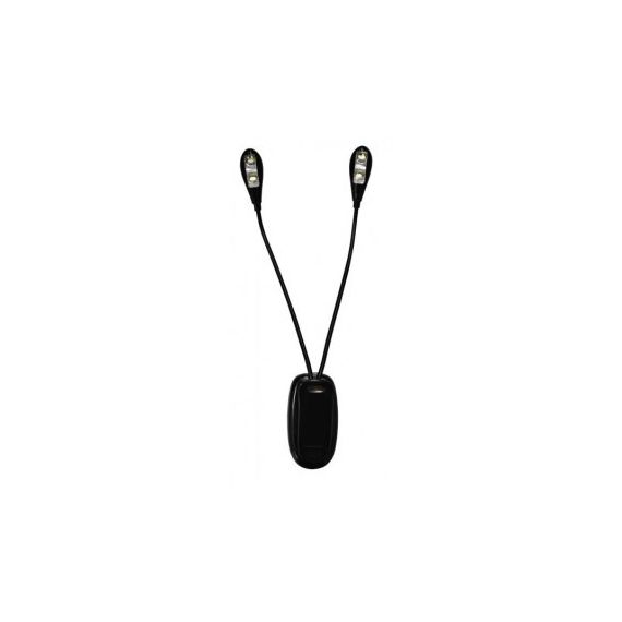 AROMA FL-9036BL Подсветка для пюпитра, 6 светодиодов, крепление-прищепка, гибкий держатель,  батареи